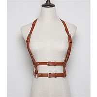 Plague Doctor Punk  Gothic Steampunk 17th Century Waist Harness Waist Belt Harness Belt Women's Adults' Costume Vintage Cosplay Christmas Halloween 1 Belt / Wash separately / Wet and Dry / Leather miniinthebox - thumbnail
