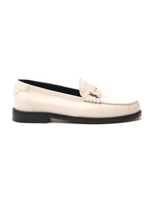 White Leather Loafers