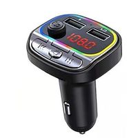 C21 Car Mp3 Player 3.1A USB Fast Charger Bluetooth 5.0 FM Transmitter With Colorful LightsSupport Handsfree TF U Disk Lightinthebox - thumbnail