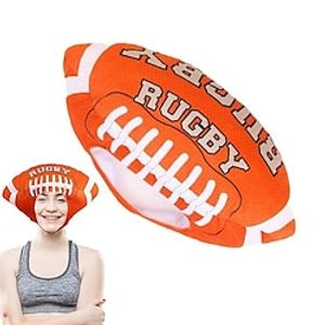 Rugby Shaped Hat Unisex Holiday Headwear Soft And Comfortable Roleplay Costume For Photo Prop Festiv super bowl Lightinthebox