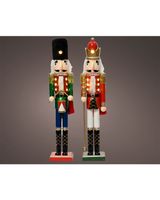 Kaemingk Decoris LED Nutcracker Pinewood Steady Battery Operated Assorted 1 Piece