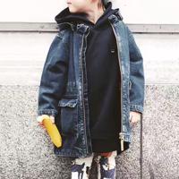 Kids Girls Boys Jeans Jacket