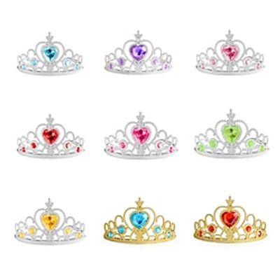 Rondom 9 Pcs Girl's Hair Band Crown Headband Children's Hair Accessories Halloween Ice And Snow Princess Crown Headband Scepter Baby Lightinthebox