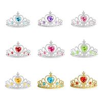 Rondom 9 Pcs Girl's Hair Band Crown Headband Children's Hair Accessories Halloween Ice And Snow Princess Crown Headband Scepter Baby Lightinthebox - thumbnail