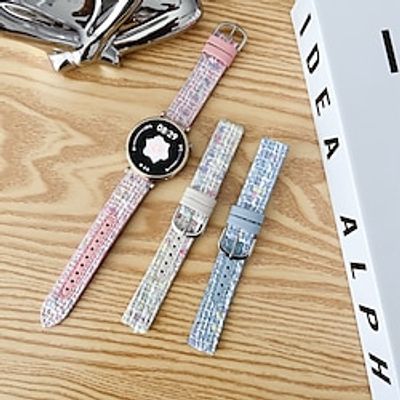 Watch Band for Samsung Galaxy Watch 6/5/4 40/44mm, Galaxy Watch 5 Pro 45mm, Galaxy Watch 4/6 Classic 42/46/43/47mm, Watch 3, Active 2, Gear S3 S2 PU Leather Replacement  Strap Adjustable Sport Band miniinthebox