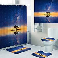 Bathroom Shower Curtains  Hooks Rainbow Neoclassical Polyester Waterproof miniinthebox - thumbnail