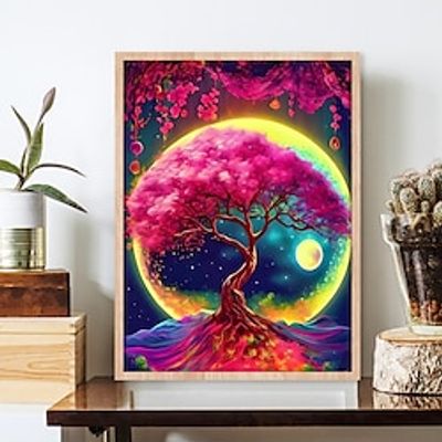 1pc Botanicals DIY Diamond Painting Tree of Life Diamond Painting Handcraft Home Gift Without Frame miniinthebox