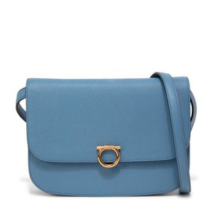 Gancini medium rounded flap bag
