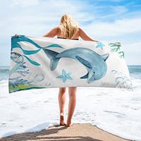 Beach Towels Marine 100% Micro Fiber Quick Dry Comfy Blankets Strong Water Absorption for Sunbathing Beach Swim Outdoor Travel Camping Workout Lightinthebox