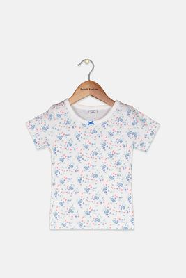 Toddlers Girls All Over Print Top White Combo Toddlers Girls All Over Print Top White Combo
