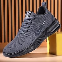 Men's Sneakers Plus Size Height Increasing Shoes Dad Shoes Running Walking Sporty Casual Outdoor Daily Mesh PU Breathable Height Increasing Lace-up Black Red Black Grey Spring Fall Lightinthebox - thumbnail