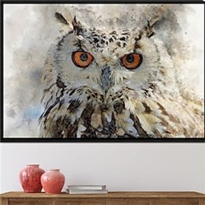 Animals Wall Art Canvas Eurasian Owl Prints and Posters Animals Pictures Decorative Fabric Painting For Living Room Pictures No Frame miniinthebox