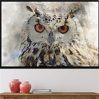 Animals Wall Art Canvas Eurasian Owl Prints and Posters Animals Pictures Decorative Fabric Painting For Living Room Pictures No Frame miniinthebox - thumbnail