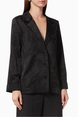 Pyjama Shirt in Floral Satin Pyjama Shirt in Floral Satin