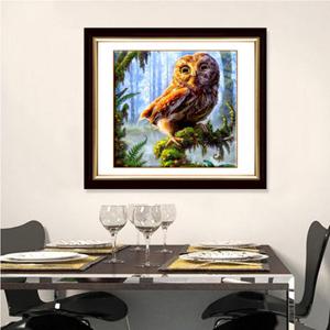 30x30cm 5D DIY Owl Diamond Painting Resin Full Rhinestone Home Decoration Animal Cross-stitch Kit