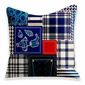 Double Side Cushion Cover 1PC Soft Decorative Square Throw Pillow Cover Cushion Case Pillowcase for Sofa Bedroom Superior Quality Machine Washable Lightinthebox