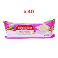 Rebisco Crackers Sandwhich Strawberry (10*32G) 320G Pack of 40