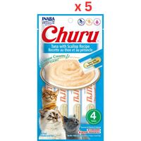 Inaba Churu Tuna With Scallop 56 G/4 Sticks (Pack of 5)