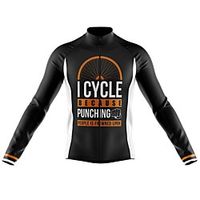 21Grams Men's Long Sleeve Cycling Jersey Spandex Black Bike Top Mountain Bike MTB Road Bike Cycling Quick Dry Moisture Wicking Sports Clothing Apparel  Athleisure Lightinthebox - thumbnail