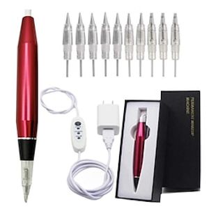 BaseKey Permanent Makeup Kits Professional Level  Quiet 1Box,1 Makeup tattoo pen,10 Needles,1power adapter,1connect line Recommended for Eyebrows  Eyeliners Lightinthebox