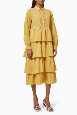 Tiered Midi Dress