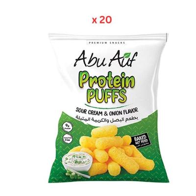Abu Auf Sour Cream Onion Puffs 20X60G