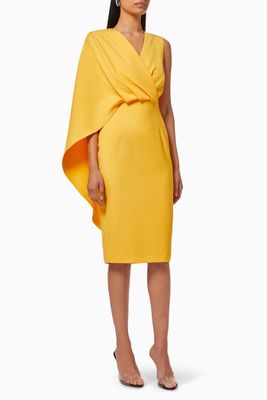 Cape Sleeve Dress Cape Sleeve Dress