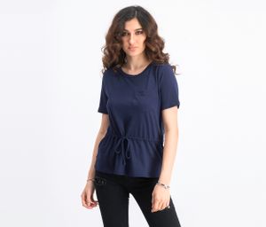 Womens Short Sleeve Top  Navy