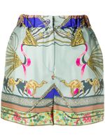 Etro camel print shorts - Blue