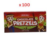 Jack N Jill Chocolate Pretzels 40G Pack of 100