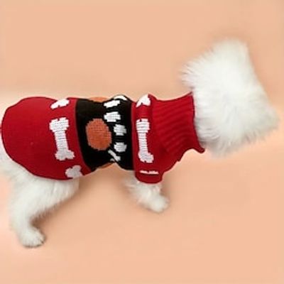 ugly Christmas dog Cat Clothing Small Dog Pets Teddy Autumn And Winter Puppies Small Dog Clothing Hairless Cat Warmth Cute Sweater Lightinthebox