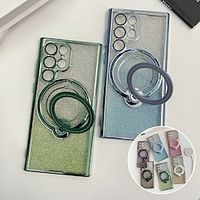 Phone Case For Samsung Galaxy S23 Ultra Plus S22 Plus  Ultra A54 A34 A14 A32 A52 Back Cover With Magsafe Kickstand Bling Glitter Shiny PC miniinthebox - thumbnail