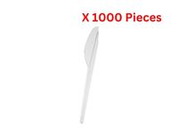 Hotpack Plastic Heavy Duty Clear Knife - 1000 Pieces - CPKHD6
