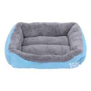 Nutrapet Grizzly Square Dog Bed Blue Extra Large - 80 x 60 cm
