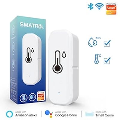 Tuya ZigBee/WiFi Temperature Humidity Sensor Home Connected Thermometer Compatible With Smart Life Alexa Google Assistant miniinthebox Tuya ZigBee/WiFi Temperature Humidity Sensor Home Connected Thermometer Compatible With Smart Life Alexa Google Assistant miniinthebox