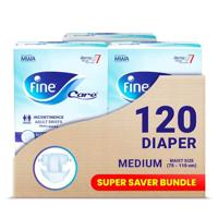 Fine Care Absorbent Adult Open Medium Dermapro7-Alpha (Pack of 120)