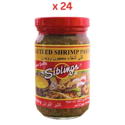 Siblings Sauteed Shrimp Paste Spicy 227G Pack of 24