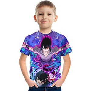 Kids Boys' T shirt Tee Short Sleeve Graphic Rainbow Children Tops Active 3-12 Years miniinthebox