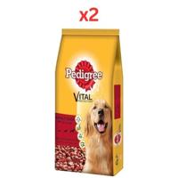 Pedigree Beef & Vegetables Adult Dry Dog Food 3Kg (Pack of 2)