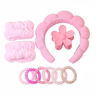 10 Piece Set Of Facial Wash Hair With Cloud Hairbands Women S Minimalist Hair Loop Hair Grab Set Hair Lightinthebox