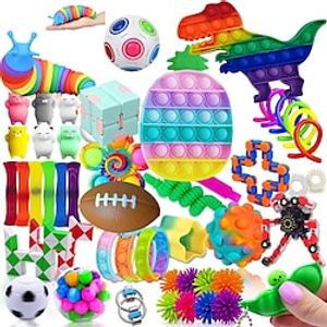 Fidget Toys 28 pcs Christmas Advent Calendar Pack Anti stress Toys Kit Stress Relief Figet Toy Box Kids Christmas Gift miniinthebox