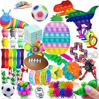 Fidget Toys 28 pcs Christmas Advent Calendar Pack Anti stress Toys Kit Stress Relief Figet Toy Box Kids Christmas Gift miniinthebox - thumbnail