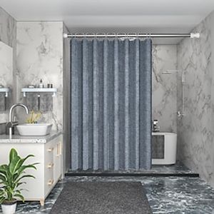 Shower Curtain Thickened Plain Color Waterproof And Mildew-Proof Bath Curtain Polyester Cloth Bath Curtain Toilet miniinthebox