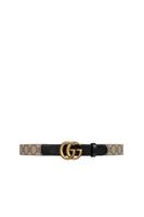 Double-G Buckle GG Leather Belt Double-G Buckle GG Leather Belt