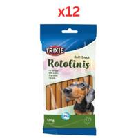 Trixie Rotolinis Poultry Dog Treats 120G (Pack of 12)