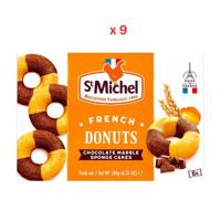 St Michel French Donuts Chocolate Marble Sponge Cakes 9X180G