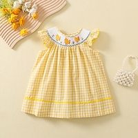 Kids Girls' Dress Solid Color Sleeveless Outdoor Casual Vintage Cute Cotton Summer Spring 2-8 Years Yellow Lightinthebox Kids Girls' Dress Solid Color Sleeveless Outdoor Casual Vintage Cute Cotton Summer Spring 2-8 Years Yellow Lightinthebox