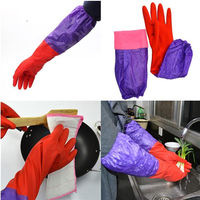 50cm Rubber Latex Dish Washing Cleaning Long Gloves Household Kitchen Glove