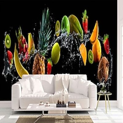 Food Wallpaper Mural Fruit Wall Covering Sticker Peel and Stick Removable PVCVinyl Material Self AdhesiveAdhesive Required Wall Decor for Living Room Kitchen Bathroom Lightinthebox