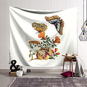 Wall Hanging Tapestry Wall Carpet Wall Art Wall Decoration Tapestry Wall Decoration Butterfly Fresh Fruit Pattern Tapestry miniinthebox